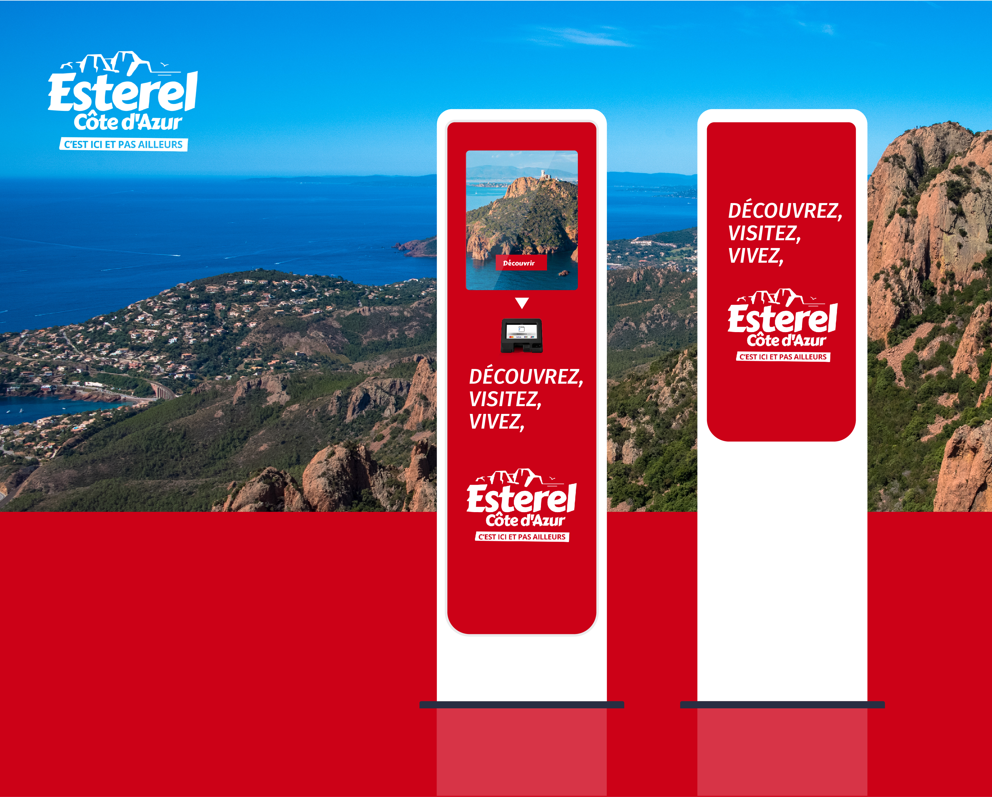 Example of terminal customization for a tourist location